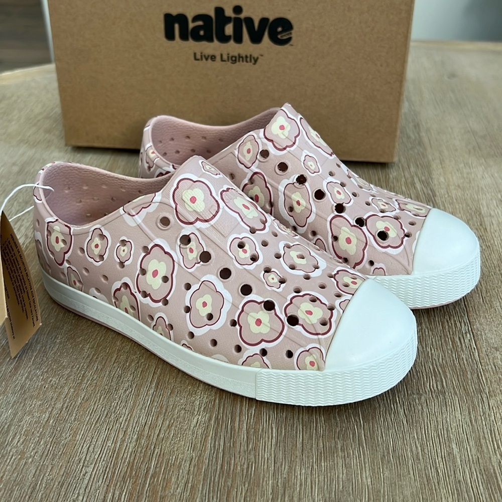 Native Shoes Jefferson Poppy Floral Slip On Tennis Shoes Toddler 11 12 - Picture 2 of 9